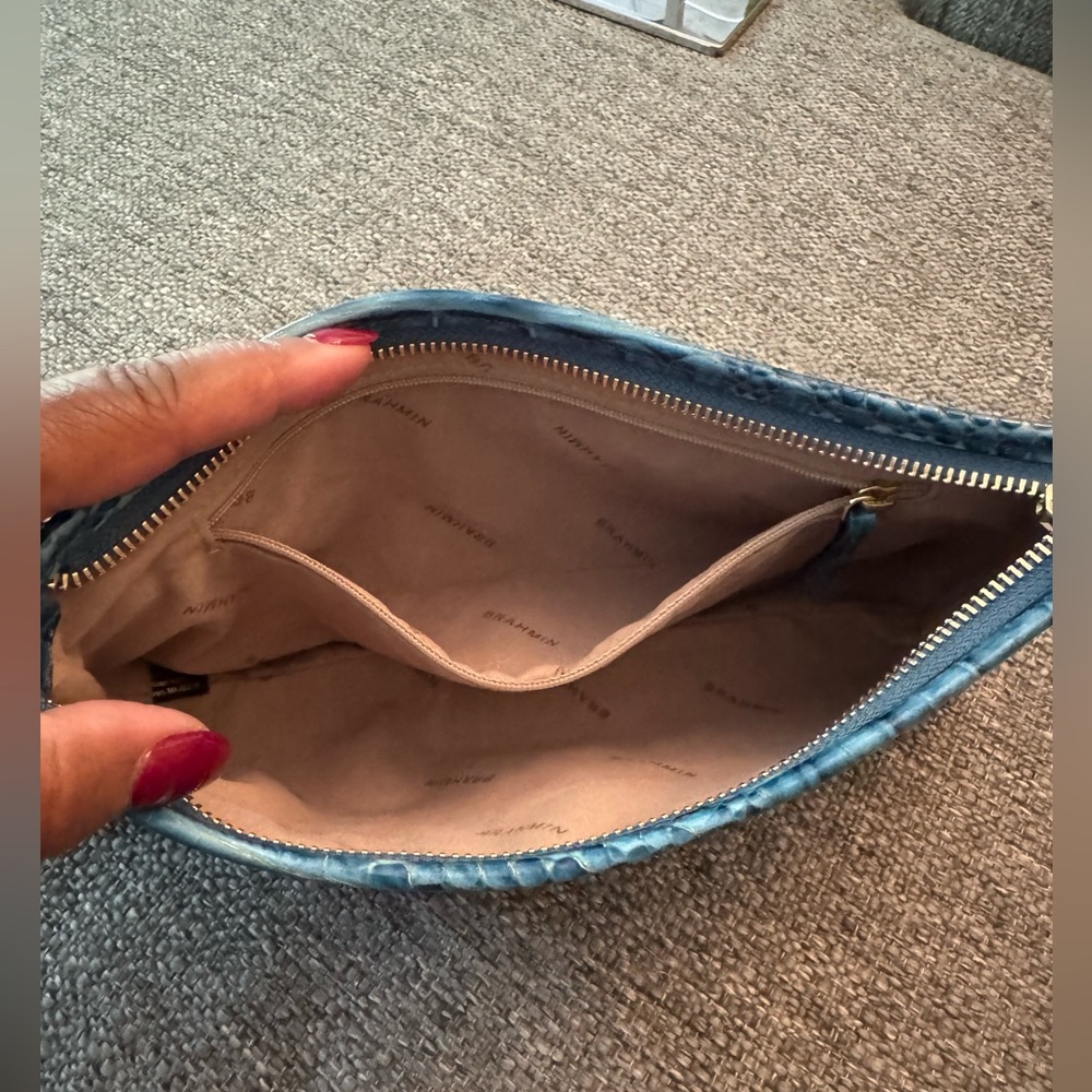 NWT Brahmin Melbourne Embossed Leather Kayla Clutch - Picture 11 of 13